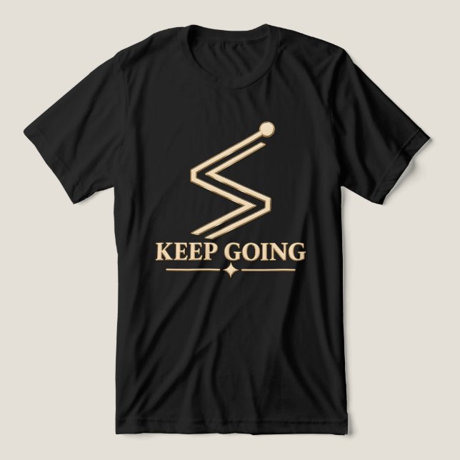 KEEP GOING Tri-Blend SHIRT (Design Front)