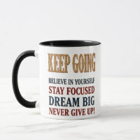 Keep Going Vintage Motivational Typography