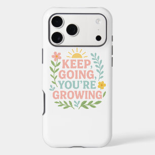 Keep Going You’re Growing Motivational Floral