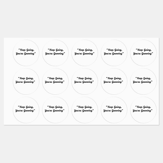 Keep Going You’re Growing – Motivational Sticker (Sheet)