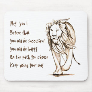Keep going your way mouse pad