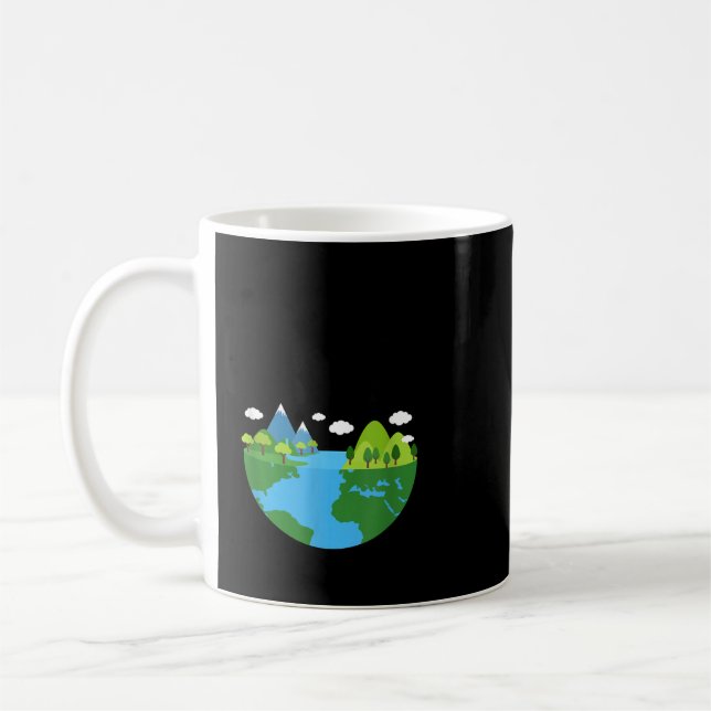 Keep Green Earth Day Planet Environmental Coffee Mug (Left)