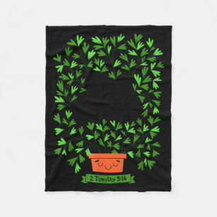 Keep Growing 2 Timothy 3 14 Christian Inspirationa Fleece Blanket