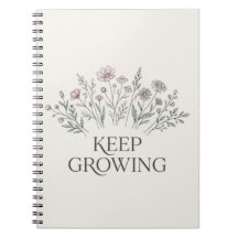 Keep Growing Wildflower Botanical Notebook