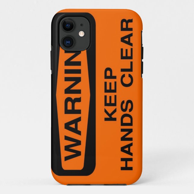 keep hands clear Case-Mate iPhone case (Back)