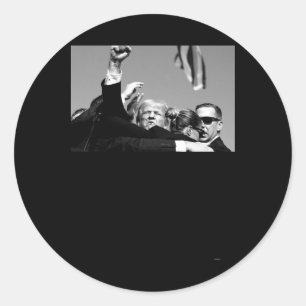 Keep Him Down Bulletproof Trump 2024 Classic Round Sticker