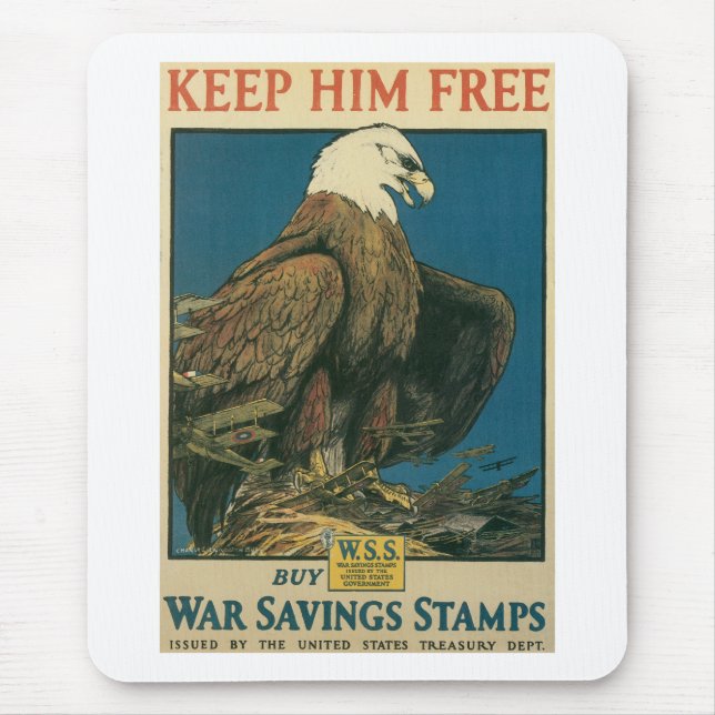 Keep Him Free Mouse Pad (Front)