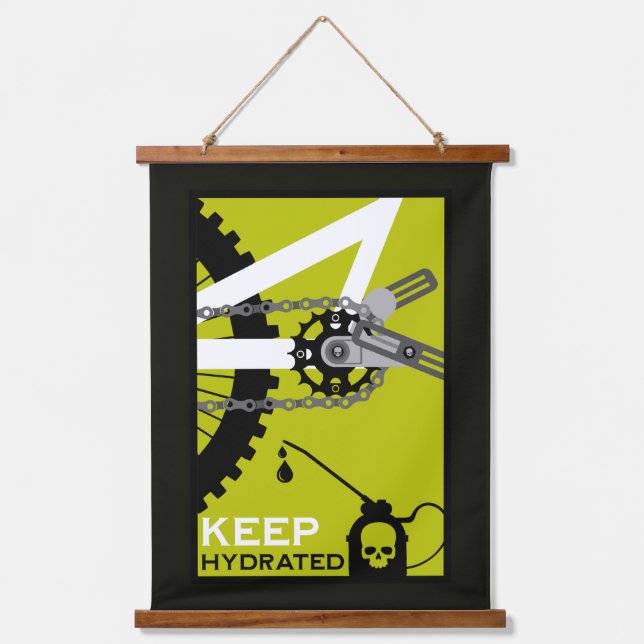 Keep Hydrated Bike Hanging Tapestry (Front)