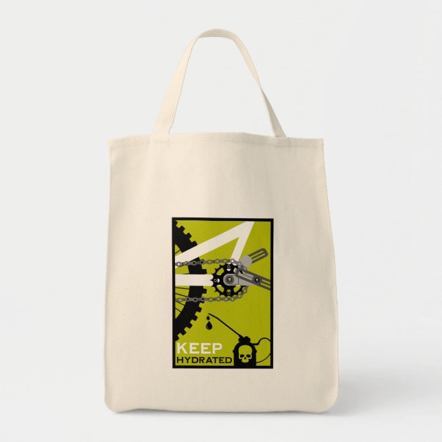 Keep Hydrated Bike Tote Bag (Front)