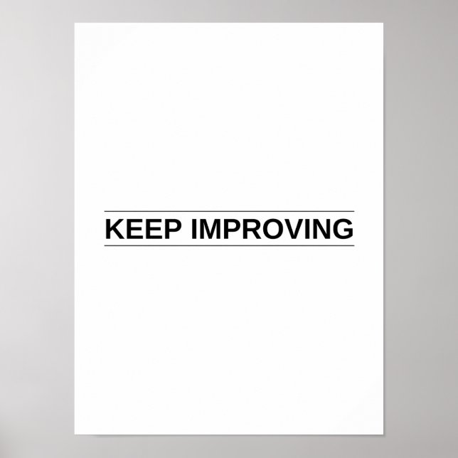 Keep Improving - Motivational Poster (Front)