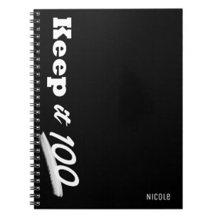 Keep it 100 Modern Custom Personalised Journal