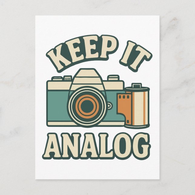 Keep it analogue postcard (Front)