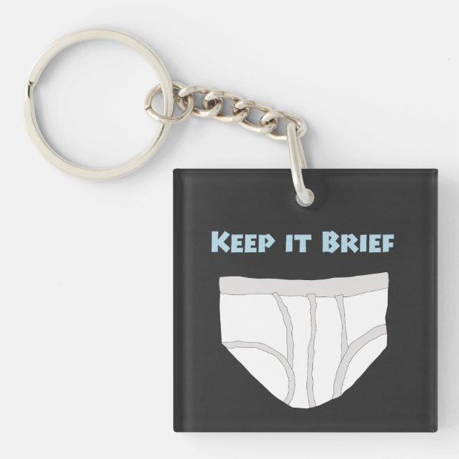 Keep it Brief Key Ring (Front)