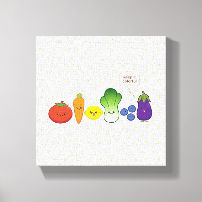 Keep It Colourful (Simple Design) Canvas Print (Front)