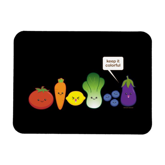 Keep It Colourful (Simple Design) Magnet (Horizontal)