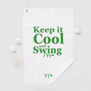 Keep it Cool and Swing Golf Theme  Golf Towel