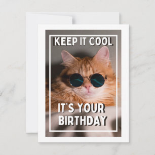 keep it cool its your birthday holiday card