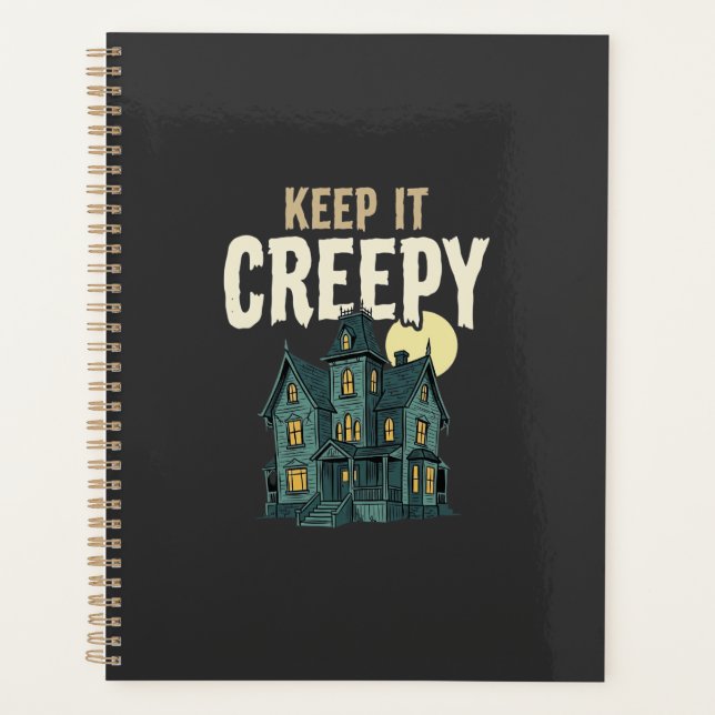 Keep It Creepy Haunted House Halloween Design_1 Planner (Front)