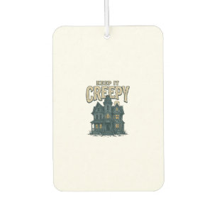 Keep It Creepy Vintage Haunted House Halloween Des Car Air Freshener