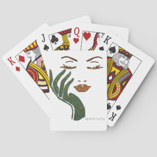 KEEP IT CUTE! SERIES - DARK GREEN PLAYING CARDS