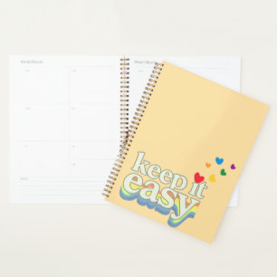 Keep It Easy Retro Pride Typography Design Planner
