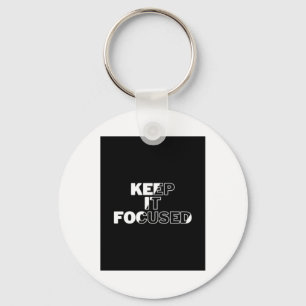Keep It Focused Sticker Key Ring