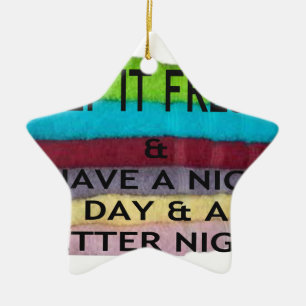 keep it freesh ceramic tree decoration