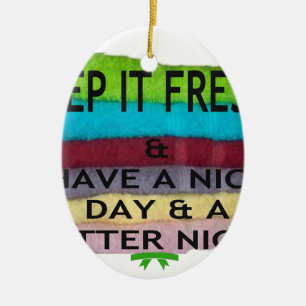 keep it freesh ceramic tree decoration
