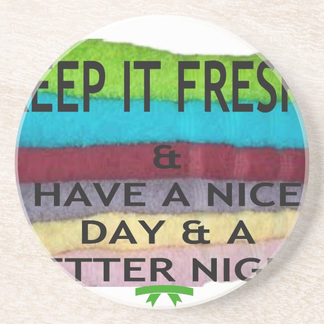 keep it freesh coaster (Front)
