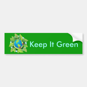 Keep it Green for Earth Day Bumper Sticker