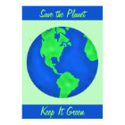 Keep It Green Save Earth Environment Art Custom