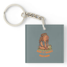 Keep It Groovy Capybara Cute Retro Custom