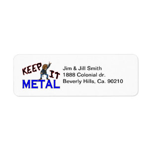 Keep It Metal Return Address Label