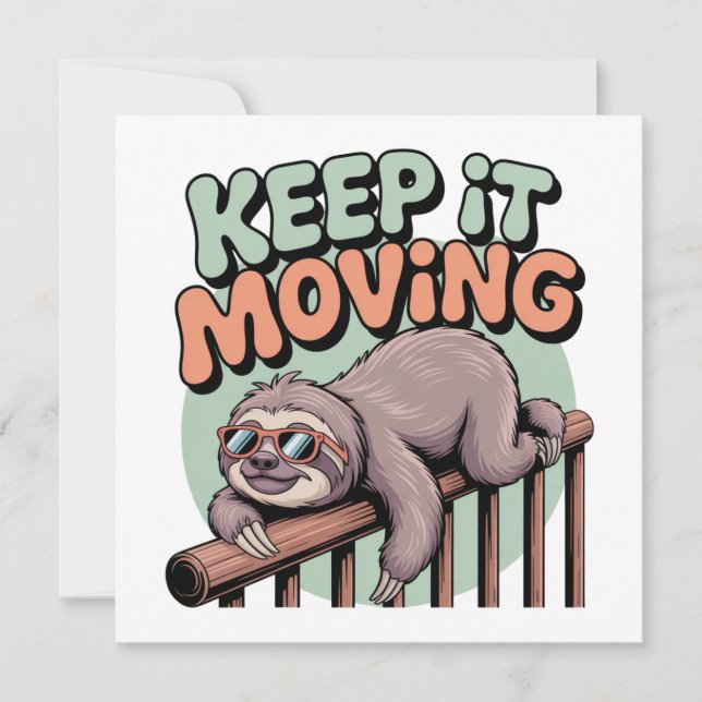 Keep It Moving Invitation (Front)