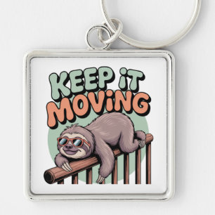 Keep It Moving Key Ring