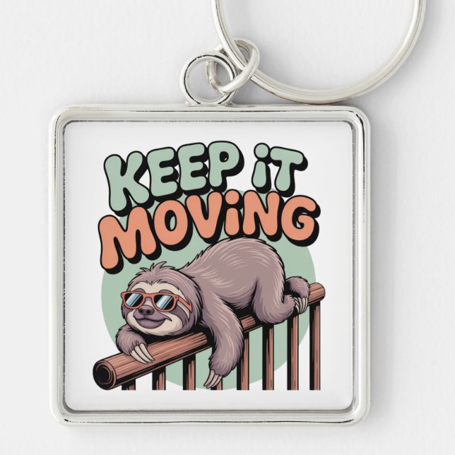 Keep It Moving Key Ring (Front)