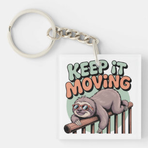 Keep It Moving Key Ring