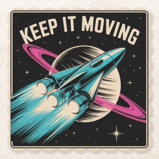 Keep It Moving Paper Coaster