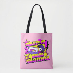 Keep it old school tote bag