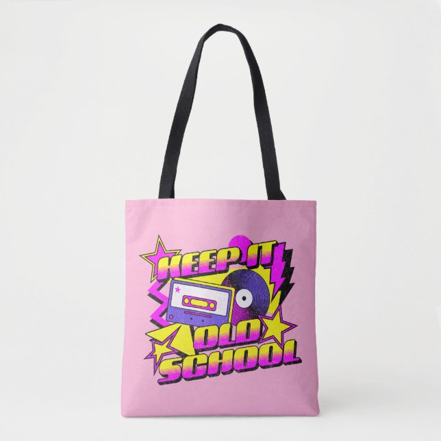 Keep it old school tote bag (Front)