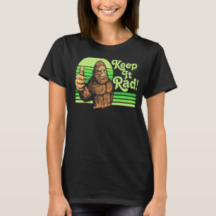 Keep It Rad! Vintage Bigfoot Thumbs Up Funny Vinta T-Shirt