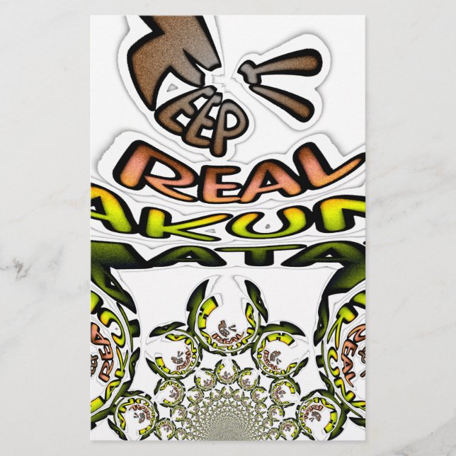 "Keep It Real" Kaleidoscope Art Print/Graphic (Front)