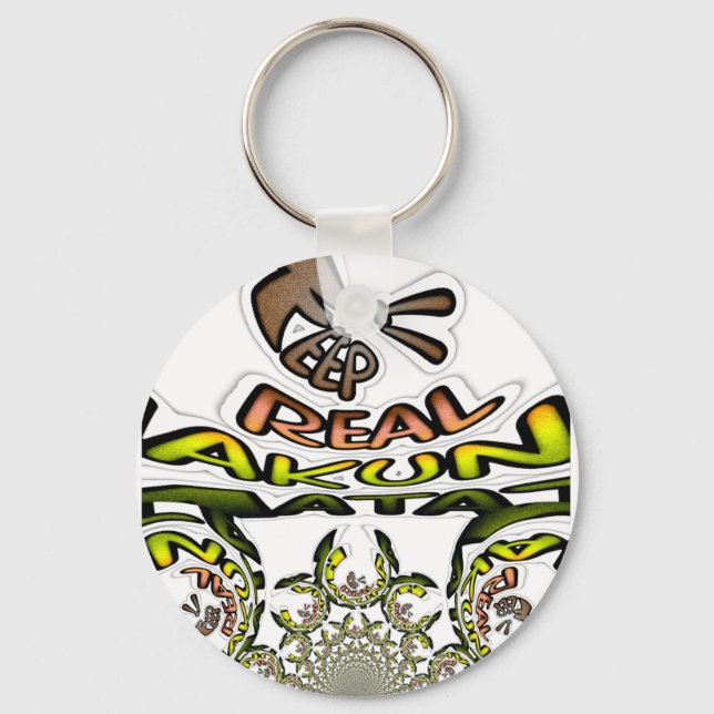 Keep It Real: Kaleidoscope Art Print/Graphic Key Ring (Front)