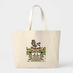 Keep It Real: Kaleidoscope Art Print/Graphic Large Tote Bag