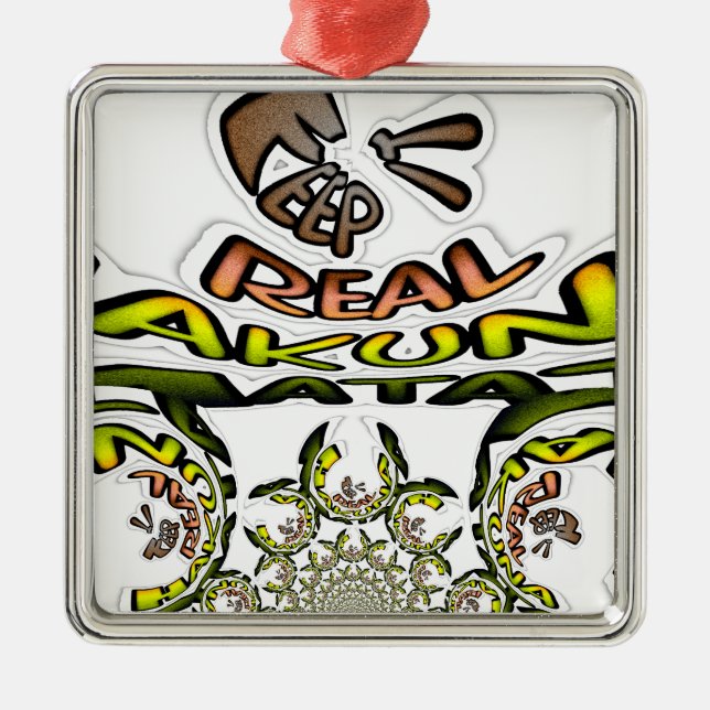 Keep It Real: Kaleidoscope Art Print/Graphic Metal Ornament (Front)
