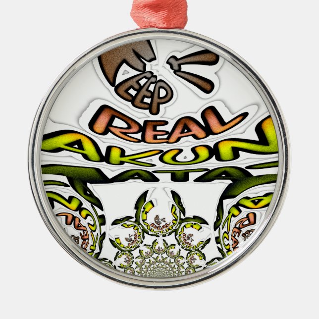 Keep It Real: Kaleidoscope Art Print/Graphic Metal Tree Decoration (Front)
