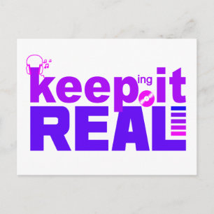 Keep It Real postcard