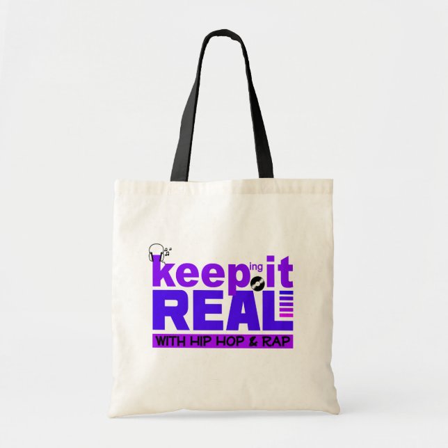 Keep It Real with hip hop  bag (Front)