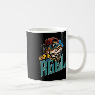 Keep It Reel Casual Funny Fishing Outdoorsmen Coffee Mug