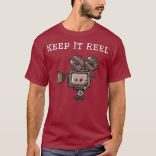 Keep It Reel Distressed Gift for Film Director T-Shirt